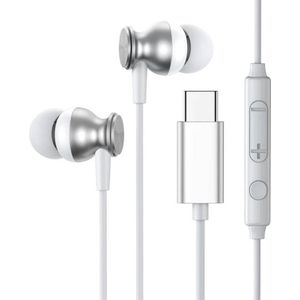 Joyroom JR-EC04 Wired Earphones, USB C (zilver)