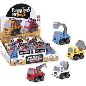 Artyk Construction vehicles ToysForBoys 12/disp 125409 mix price voor 1 pc
