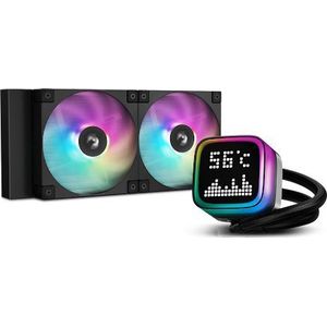 DeepCool R-LP240-BKMSNC-G-1 koelsysteem voor computers Computer behuizing, Processor Alles-in-één vloeistofkoeler 12 cm Zwart 1 stuk(s)