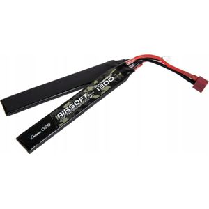Gens Ace 25C 1300mAh 2S1P 7.4V Saddle Airsoft Gun Lipo batterij met T Plug