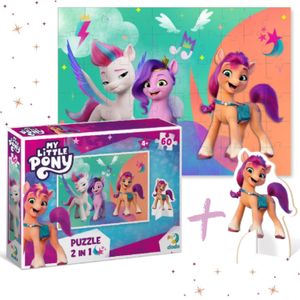 Dodo puzzel MY LITTLE PONY met FIGURKĄ KUCYKA UKŁADANKA 60 ELEMENTÓW voor kinderen