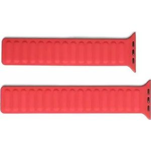 Beline band Apple Watch Magnetic 42/44/45/49mm rood /rood
