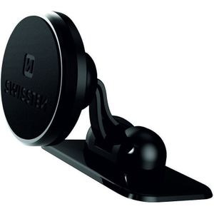 SWISSTEN houder magnetisch voor telefoon of GPS voor auto, S-Grip Dashboard DM6, zwart, metal, met klejem, zwart, telefoon