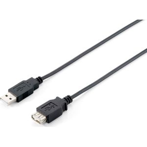 Equip 128850 USB-kabel 1,8 m USB 2.0 USB A Zwart