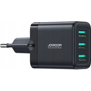 Joyroom oplader netwerk Joyroom JR-TCN02 3xUSB-A 17W 34A - zwart