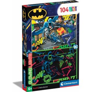 Clementoni Supercolor Glowing Lights - DC Batman Legpuzzel 104 stuk(s) Strips