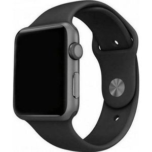 Mercury band Silicon Apple Watch 38/40/ 41 mm zwart/zwart