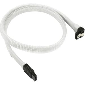 Nanoxia Kabel SATA 6Gb/s Kabel schuine 45 cm, wit