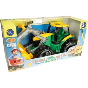 Polesie Tractor met Graafarm: Groen met Geel 70 cm