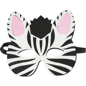 Arpex Filcowa masker dieren - zebra