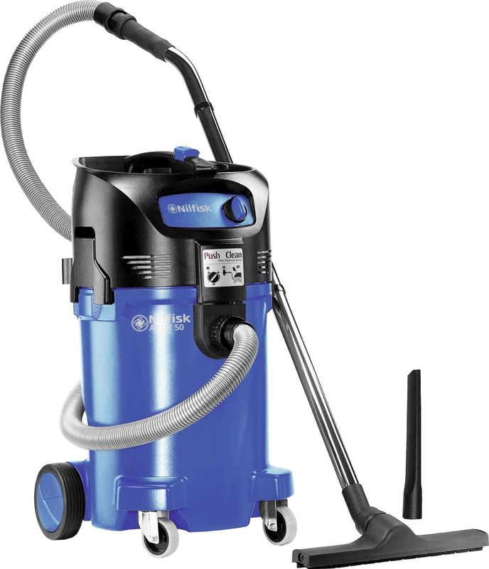 Nilfisk ATTIX 50-01 PC - 47l - 1500W - Zwart/Blauw - Stofzuiger