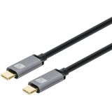 Techly ICOC MUSB322-CM-010 USB-kabel USB 3.2 Gen 1 (3.1 Gen 1) 1 m USB B USB C Zwart