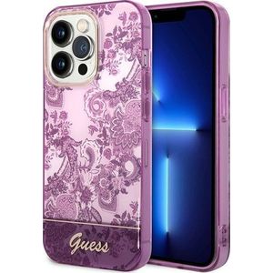 GUESS Etui GUHCP14XHGPLHF Apple iPhone 14 Pro Max fuksja/fuschia hardcase Porcelain collectie