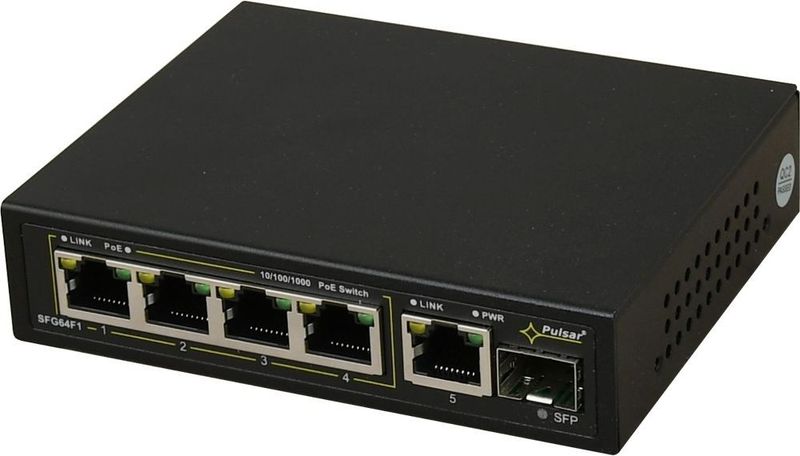 Pulsar 6-port switch SFG64F1 up to 4 IP cameras
