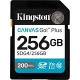 Kingston 256GB SDXC Canvas Go Plus Gen4 200MB/s C10 UHS-I U3 V30