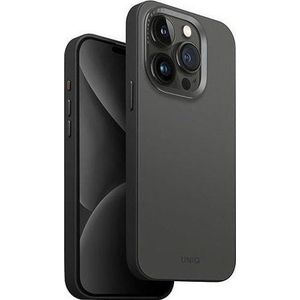 Uniq Etui Lyden DS Apple iPhone 15 Pro Max Magclick Charging grijs-zwart/charcoal grijs-zwart