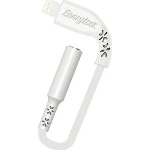 Energizer Adapter USB HardCase - Adapter audio Lightning voor jack 3,5 mm certyfikat MFi 11 cm ROW (wit)