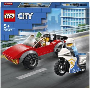 LEGO City Achtervolging auto op politiemotor 60392