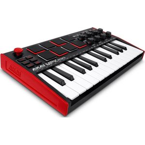 Akai MPK Mini MK3 Bedieningstoetsenbord Regelaar MIDI USB Zwart, Rood