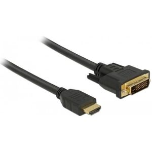 Delock HDMI > DVI (24+1) tweerichtingskabel