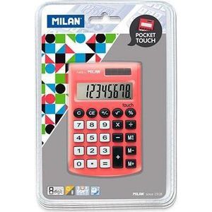 Milan rekenmachine rekenmachine kieszonkowy Pocket Touch 150908RBL rood