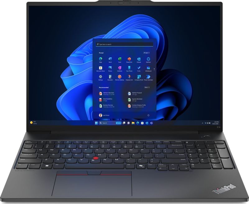 Lenovo ThinkPad E16 Gen 2 (AMD) AMD Ryzen™ 5 7535HS Laptop 40,6 cm (16 inch) WUXGA 16 GB DDR5-SDRAM 512 GB SSD Wi-Fi 6E (802.11ax) Windows 11 Pro Engels Zwart