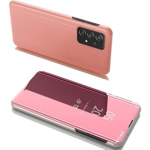 Hurtel Clear View Case tas etui met klapką Samsung Galaxy A53 5G roze