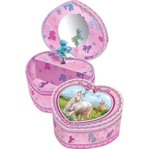 Pulio Pecoware Heart-shaped music box - Unicorns