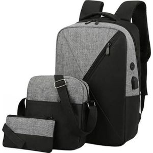 Aptel NERKA rugzak SACHET 3 in 1 universal grijs-zwart set BQ51D