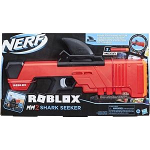 NERF Roblox MM2: Shark Seeker Dartblaster - Leeftijd 8+, 3 Mega darts, exclusieve in-game code | Hasbro