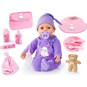 Bayer Design 94071AA Pasgeboren pop Piccolina New Born Baby met accessoires