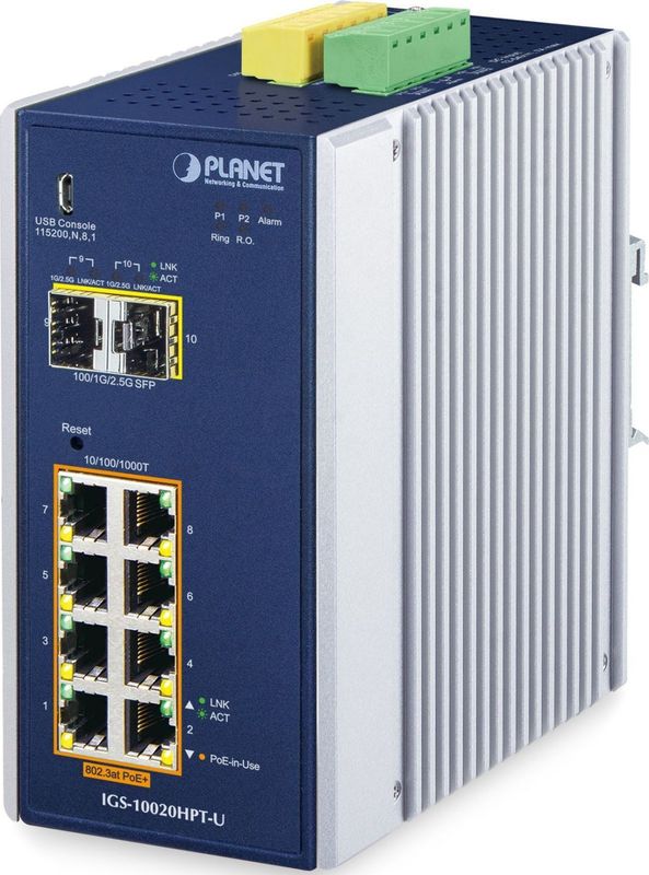 PLANET DIN-Rail L2+/L3 Manageable