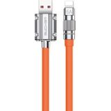 Wekome Kabel USB USB-A - Lightning 1 m oranje (WK-WDC-186_01_ORANGE)