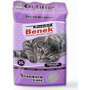 Super Benek Certech standaard Lavendel - Klonterende kattenbakvulling 25 l (20 kg)