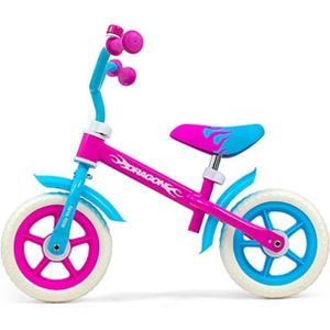 Milly Mally loopfiets Dragon 10 Inch Junior Roze/Blauw