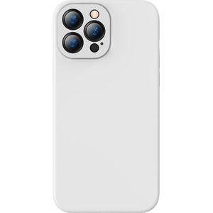 Baseus Liquid Silica Case voor iPhone 13 Pro (wit)