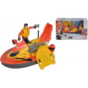 Simba speelset Brandweerman Sam Juno jetski 13 cm oranje/geel