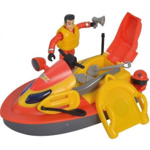 Simba speelset Brandweerman Sam Juno jetski 13 cm oranje/geel