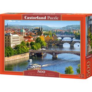 Castorland View of Bridges in Prague 500 stukjes