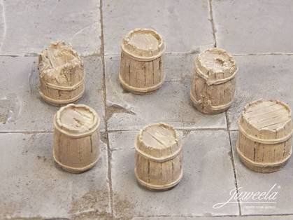 Juweela : Old wooden barrels - Bright (12 pcs)