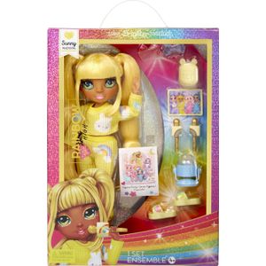 MGA Rainbow High Junior High Pyjamaparty-modepop - Sunny (geel)