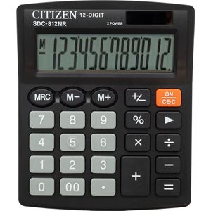 Citizen SDC-812NR calculator Desktop Basisrekenmachine Zwart