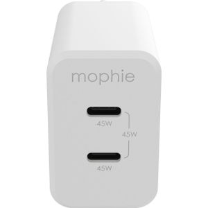mophie 409909299 oplader voor mobiele apparatuur Laptop, Smartphone, Tablet Wit AC Snel opladen Binnen