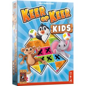 999 Games Keer Op Keer Kids - Kleurrijk en Vrolijk Dobbelspel voor Kinderen vanaf 5 jaar | 2-4 Spelers | 10 Minuten Speeltijd