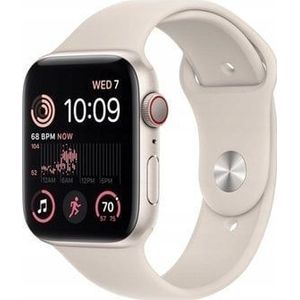 Apple Smartwatch Watch SE GPS + Cellular | MNPT3UL/A | Smart watches | GPS (satellite) | Retina LTPO OLED | Touchscreen | 44mm | Waterproof | Bluetooth | Wi-Fi | Starlight