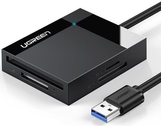 UGREEN 30333 geheugenkaartlezer USB Zwart