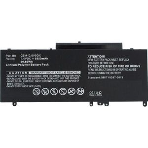 MICROBATTERY 50.69Wh Dell Laptop batterij Li-Pol 7.4V 6850mAh