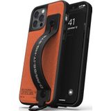 Diesel HANDSTRAP CASE UTILITY TWILL IPHONE 12 / 12 PRO zwart/oranje standaard