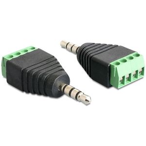 Delock Adapter Terminalblock 4Pin -> 3,5mm connector stekker