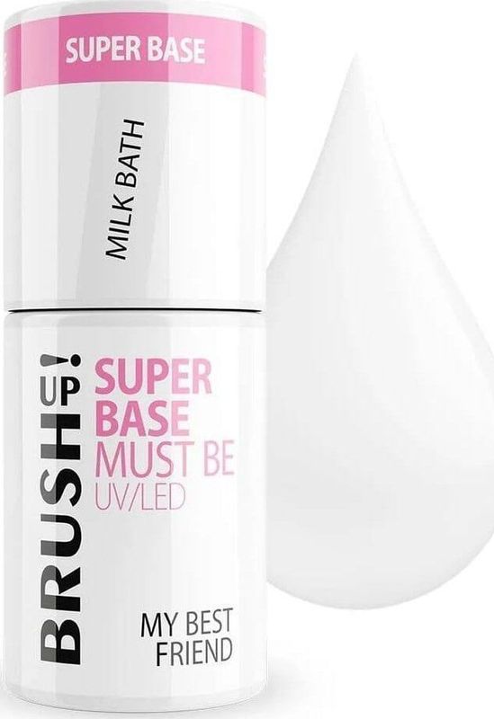 Silcare BrushUp! Super Base basis hybrydowa voor nagels Milk Bath 5g